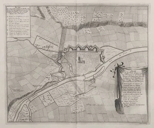 Mapa De Ulm Donau Baden-Wurtemberg Grabado En Cobre 1729 - Imagen 1 de 1