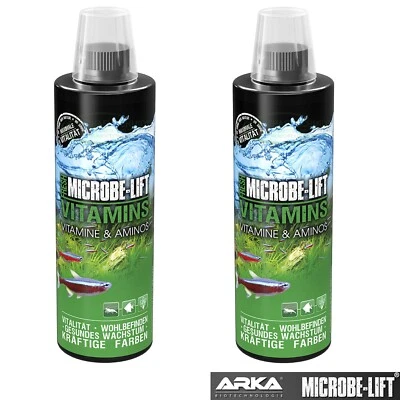 (29,62€/L) ARKA MICROBE-LIFT Vitamins Vitamine & Aminos für Fische 2x 473ml