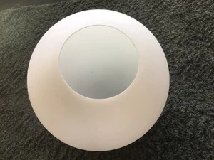 Lampenschirm Glaskugel 30 cm Glasschirm Ersatzglas opal weiss Öffnung 10-11 cm - Bild 1 von 3