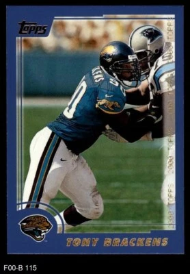 2000 Topps #115 Tony Brackens Jaguars Texas 8 - NM/MT - Image 1 of 2