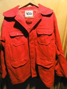 VINTAGE WOOLRICH & DUXBAK RED HUNTING JACKET PANTS COAT 3 PIECE SET  - Picture 1 of 10