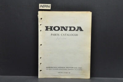 Vintage 1968 Honda CD175 Peças de Motocicleta Catálogo Livro Diagrama Manual - Imagem 1 de 4