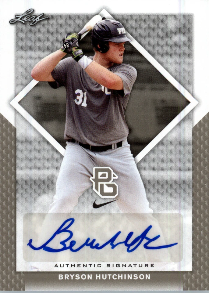Bryson Hutchinson 2016 Leaf Perfect Game Autograph NIKE All-American Auto Rookie - Image 1 of 1