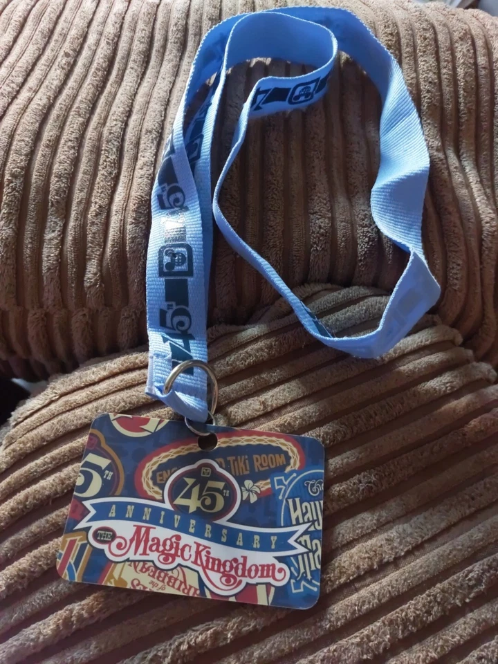 Walt Disney World Magic Kingdom 45th Anniversary Lanyard - Image 1 of 1