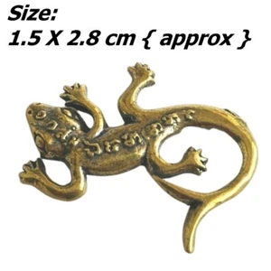 Thai Amulet 2 Tailed Lizard Statue Prosperity Money Great Mercy Charm Lucky Magi - Picture 1 of 6