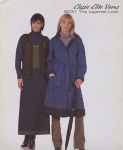 Classic Elite Yarns Knitting Pattern 9031 Layered Look Turtleneck Vest Coat Cami - Picture 1 of 5