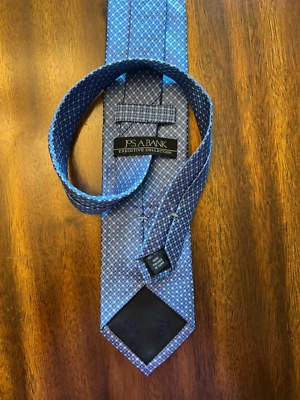 Corbata para hombre Jos A Bank Executive Collection 100 % seda azul con lunares blancos Foto 1 de 2