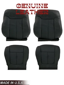 Ford F150 Lariat 2009 2010 2012 2013 doble cabina cuero cubierta de asiento negra - Imagen 1 de 20