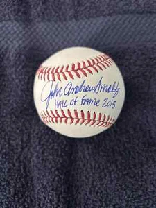 MINT JOHN SMOLTZ SIGNED BASEBALL FULL NAME HOF 2015 OML BASEBALL BRAVES JSA**** - Picture 1 of 5