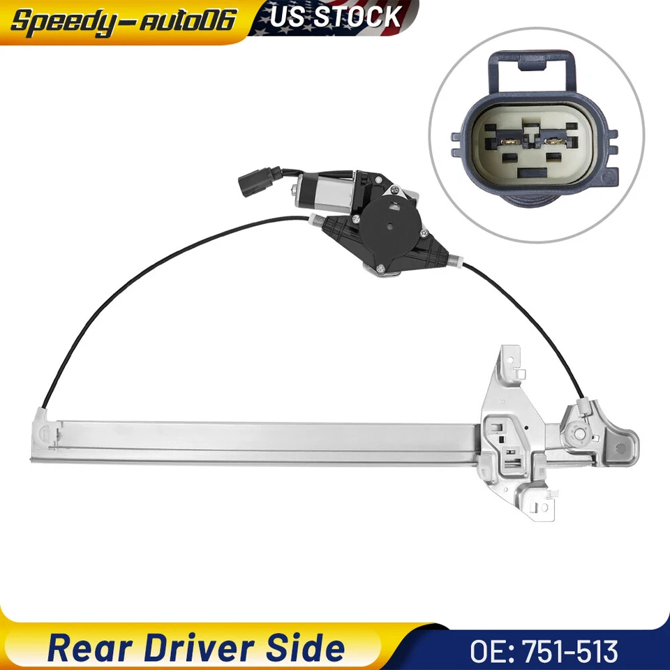 For Ford F-250 Super Duty 2013-2016 Rear Left Window Regulator 751-513 w/ Motor - Image 1 of 4