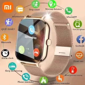 Smart Watch Fitness Tracker Blood Pressure Heart Rate Men Women Xiaomi Sport IOS - Picture 1 of 10