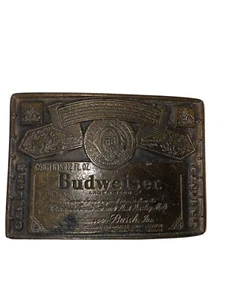 Budweiser Vintage Belt Buckle Retro 1970’s - Picture 1 of 4