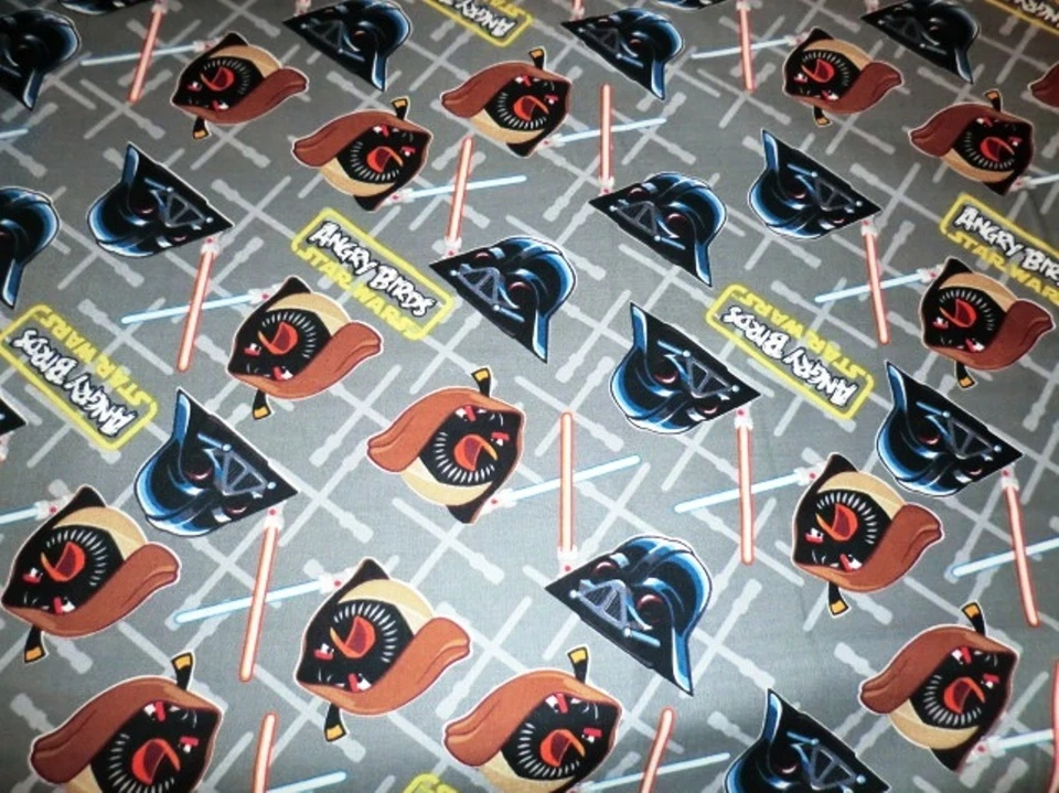 CASCOS DUELO TELA GRIS STAR WARS CAMELOTE ALGODÓN ACOLCHADO NUEVO POR Y Foto 1 de 1