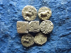 JITAL ISLÁMICO 7 uds. 800-1200 ad, lote plata.4 - Imagen 1 de 2