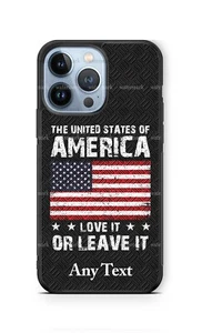 Personalized USA Love it or Leave it Phone Case fits iPhone Samsung Google gift - Picture 1 of 11