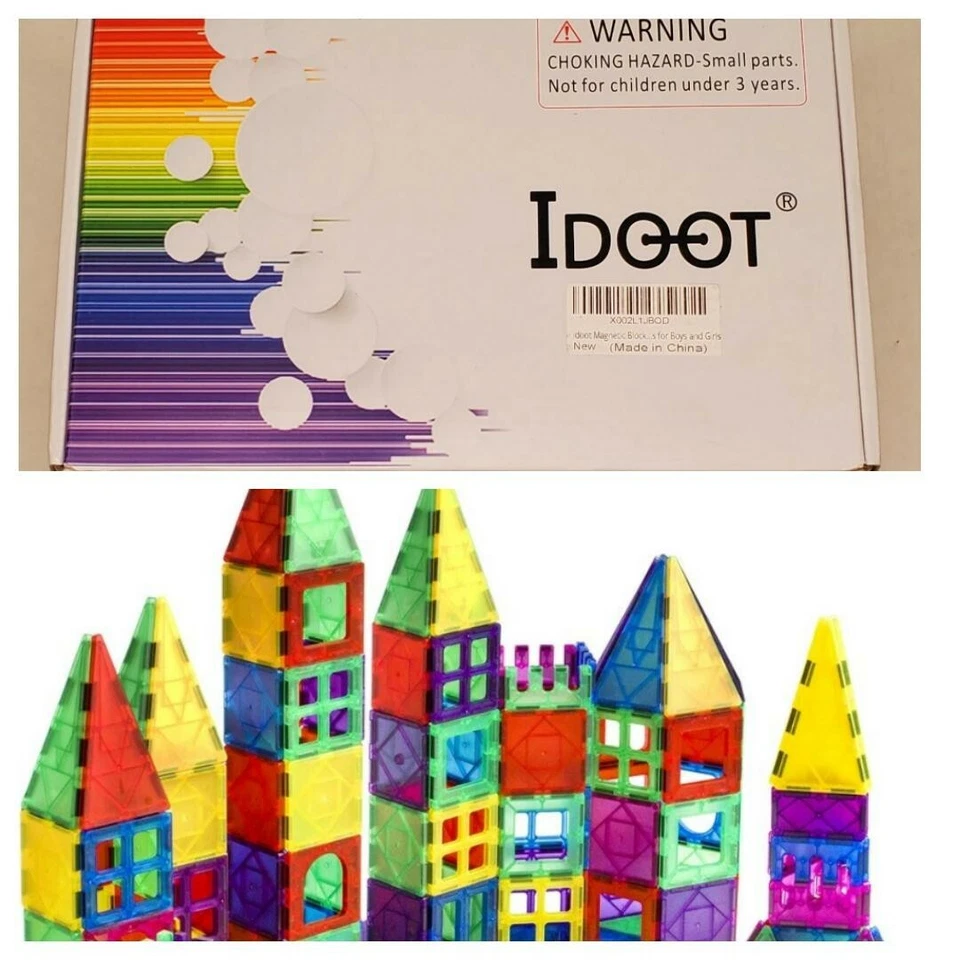 Idoot Magnetic Blocks For Boys And Girls With Storage Bag. New In Box - Image 1 of 4