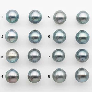 11-12mm Matching Pair Tahitian Pearl in High Luster, Undrilled for Making Earri - Picture 1 of 7