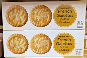 Trader Joe's French Galettes Butter Cookies 7,75oz 220g (2 Boxen) - Bild 1 von 2