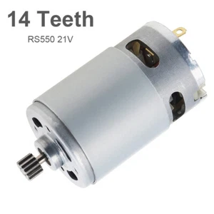 RS550 DC Motor 8.2mm 14 Teeth Gear Micro Motor 21V for Mini Saw Hand Saw - Picture 1 of 12