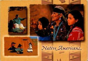Vintage Postkarte Indianer Navajo Indianer Mehrfachansicht - Bild 1 von 4