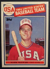 1985 Topps Mark McGwire USA RC #401 - YOU PICK - ROOKIE  (FREE SHIPPING)