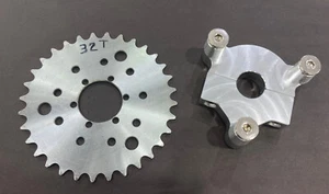1" Hub 415 Chain CNC 32T Sprocket With Adapter 49cc-80cc Motorized Bicycle - Picture 1 of 7