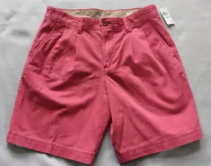 IZOD Men Saltwater Shorts Red Flat Front Size 34 NWT - Picture 1 of 7