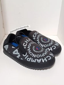 NEU CHAMPION SLIDE SWIRL HAUSSCHUHE SCHWARZ HERREN GRÖSSE 9 - Bild 1 von 11