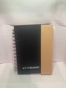 Leeres Notizbuch der Marke Gtreasury - schwarz/cremefarben - 7,0 x 6,0 Zoll - spiralgebunden - Bild 1 von 2