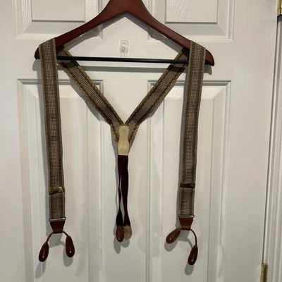 Tirantes Martin Dingman Borgoña Tostado Latón Cuero Usados en Excelente Condición Foto 1 de 4