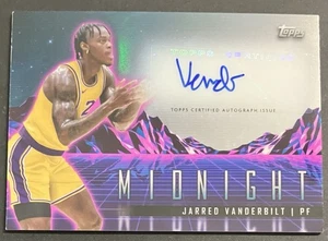 2023-24 Topps Midnight Basketball Horizon Signatures Auto Jarred Vanderbilt - Picture 1 of 2
