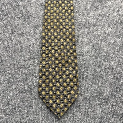 JHANE BARNES Men's 100% Silk Necktie JAPAN Designer Geometric Multi-Color EUC - Image 1 of 4