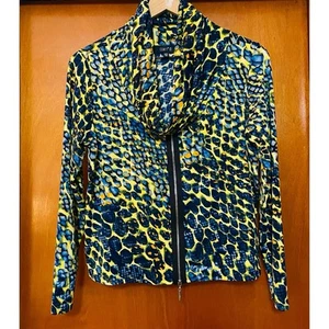 Comfy USA Snake Print Cowl Neck Top Long Sleeve Size XS - Picture 1 of 7