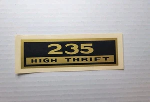 Vintage Reproduction Chevy 235 High Thrift Valve Cover Decal - NEW! - Picture 1 of 5