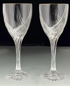 Lenox Debut Gold Goblet Glasses Set of 2 - Picture 1 of 10