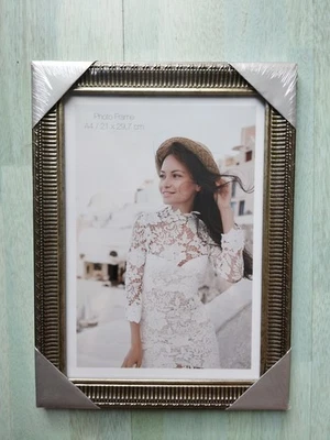 Bilderrahmen A4 Gold 21 x 29,7 cm Deko Fotorahmen Barock Stil Barok Photo Frame - Bild 1 von 4