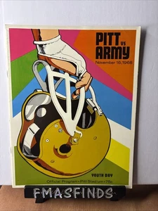 R2 1968 PITTSBURGH vs ARMY Nov 16 Football Program PITT PANTHERS - Picture 1 of 2