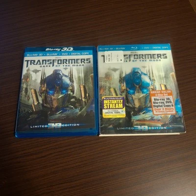 Transformers: Dark of the Moon 3D Blu-ray DVD 4-Disc Set w Lenticular Slipcover - Image 1 of 4