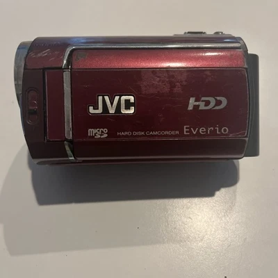 JVC Everio GZ-MG330RU 30gb Hard Disc Camcorder Video Camera Red WITH CHARGER - Image 1 of 4