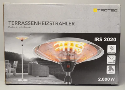 TROTEC Terrassenstrahler IRS 2020 Standheizstrahler 2000W Höhenverstellbar - Bild 1 von 3