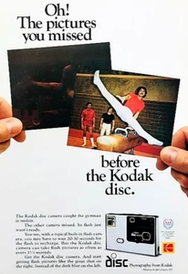 KODAK DISC 4000 CAMERA—ORIGINAL 1984 MAGAZINE ADVERTISEMENT—VINTAGE PRINT AD - Picture 1 of 1