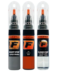 for RENAULT 034 ORANGE HILTI TOUCH UP PAINT Pen Kit Scratch Repair Set - Picture 1 of 10