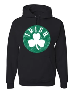 Vintage Irish Shamrock klassischer St Patricks Day Kapuzenpullover - Bild 1 von 6