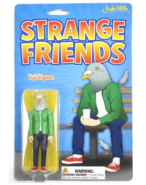 Strange Friends Yuji Pigeon Action figure toy Archie Mcphee Accoutrements - Image 1 of 1