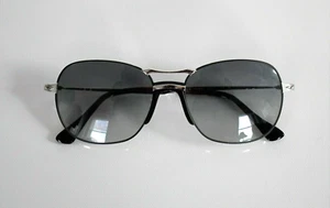 PERSOL 2449-S 1074/71 Silver Gray Gradient AVIATOR PILOT Sunglasses 56-17-145 - Picture 1 of 8