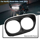 Black Front ABS Headlight Bezel Scowl Outer Fairing For Harley Road Glide FLTR