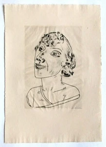 Max Beckmann. signierte Radierung. Sarika. Radierung 1922 EXPRESSIONISMUS - Bild 1 von 4