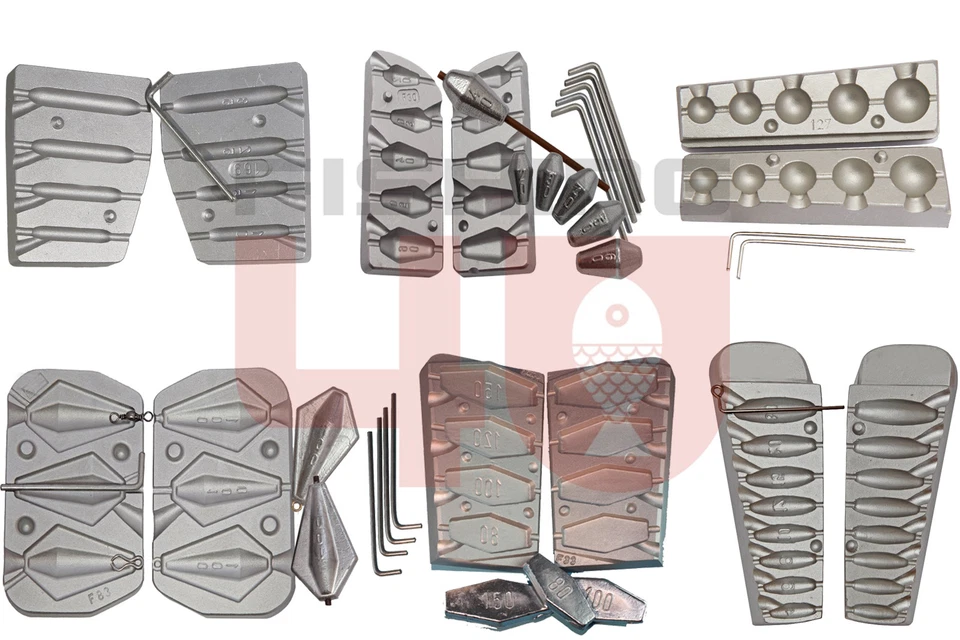 Neu Günstige Inline Angeln ALUMINIUMFORMEN Blei Gewichte Fass Kugeln Meer Karpfen - Bild 1 von 1