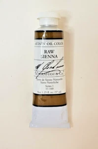 M Graham Solvent Free Oil Paint 1.25 oz - Raw Sienna - Picture 1 of 2
