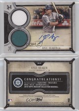 2018 Topps Museum Collection Signature Swatches Dual Relic /199 Kyle Seager Auto